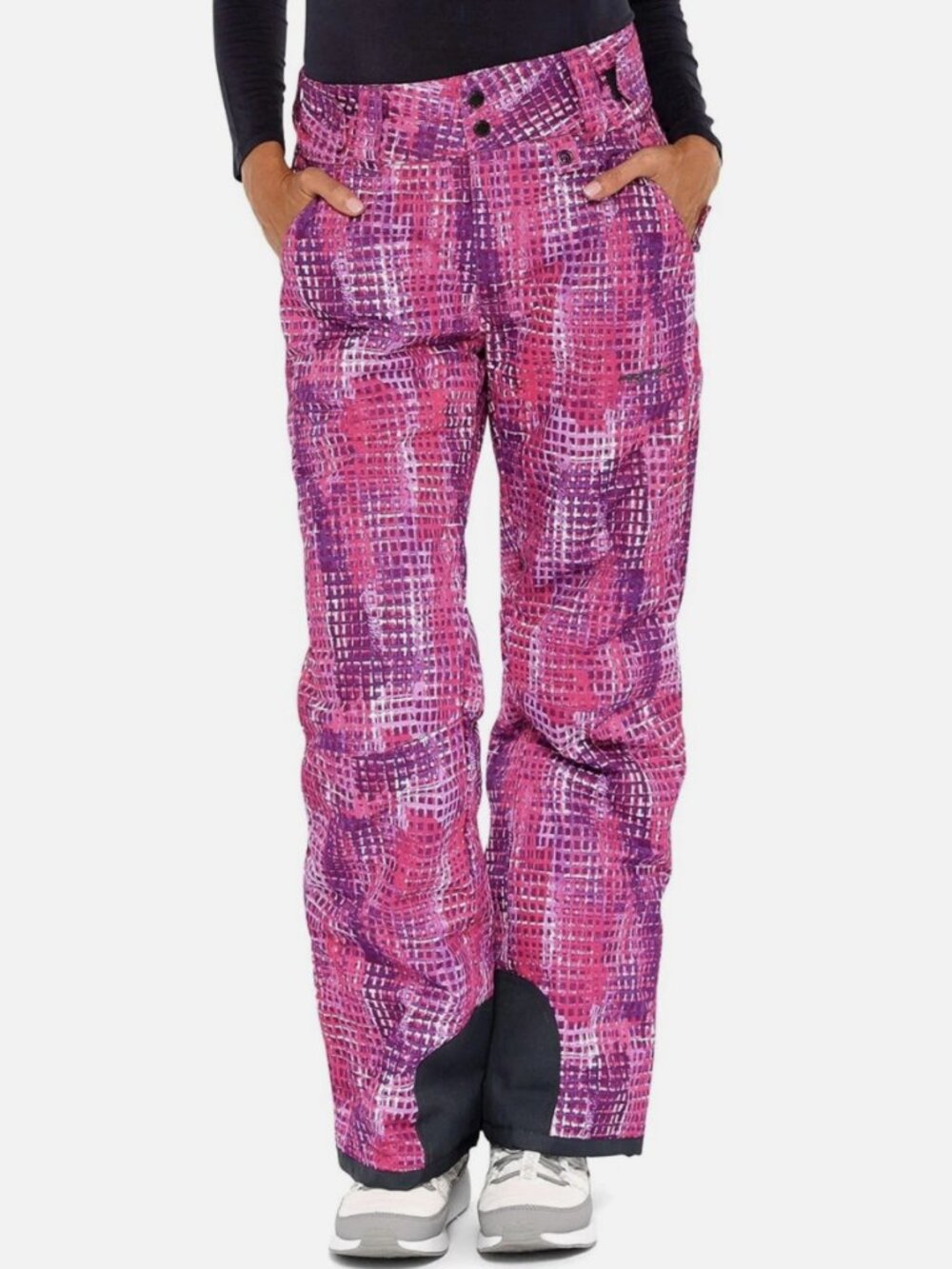 Women’s Artix Insulated Snow Pants Windows Print Purple Pink Small